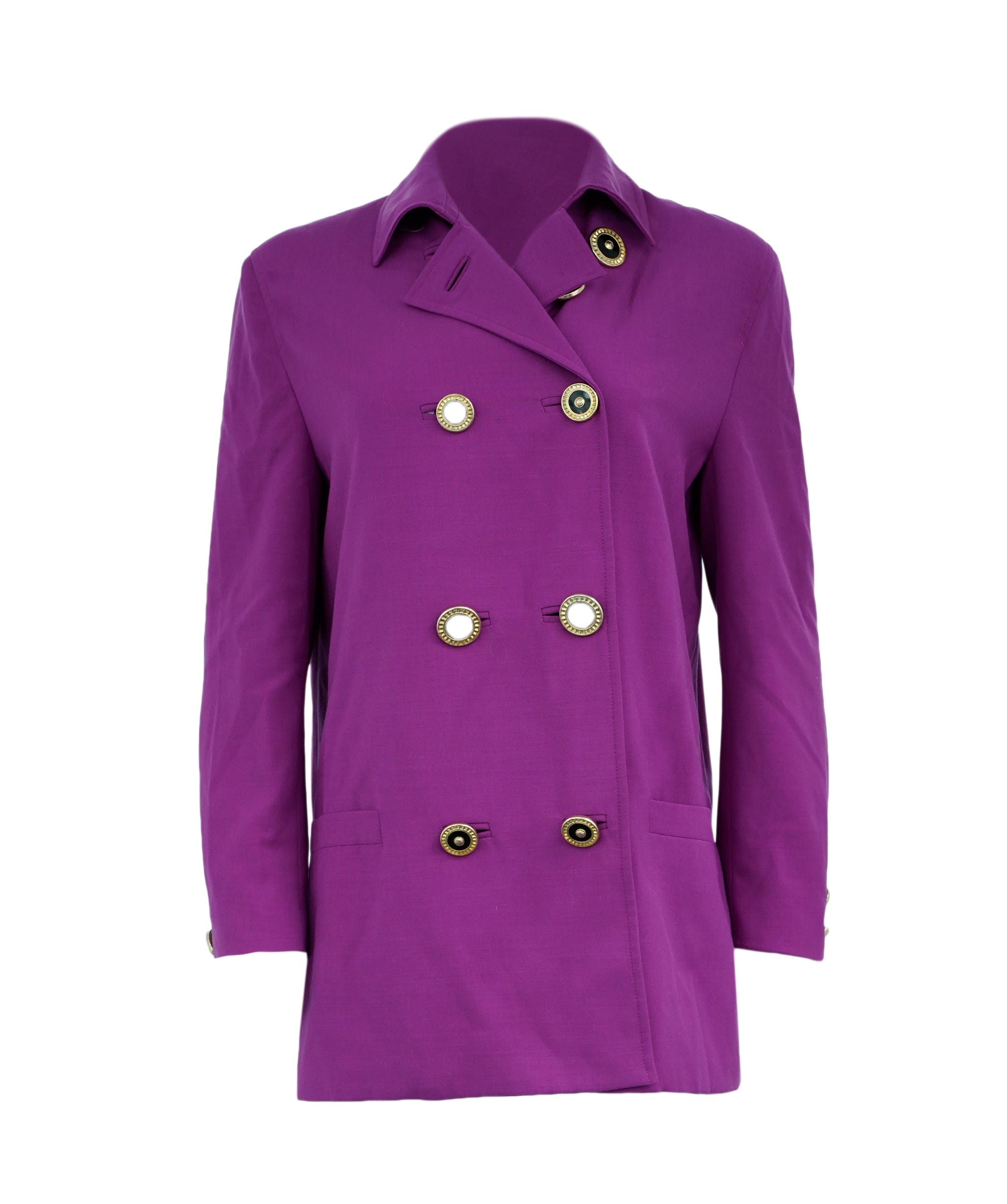 Versace Gianni versace purple wool blazer ALL0275