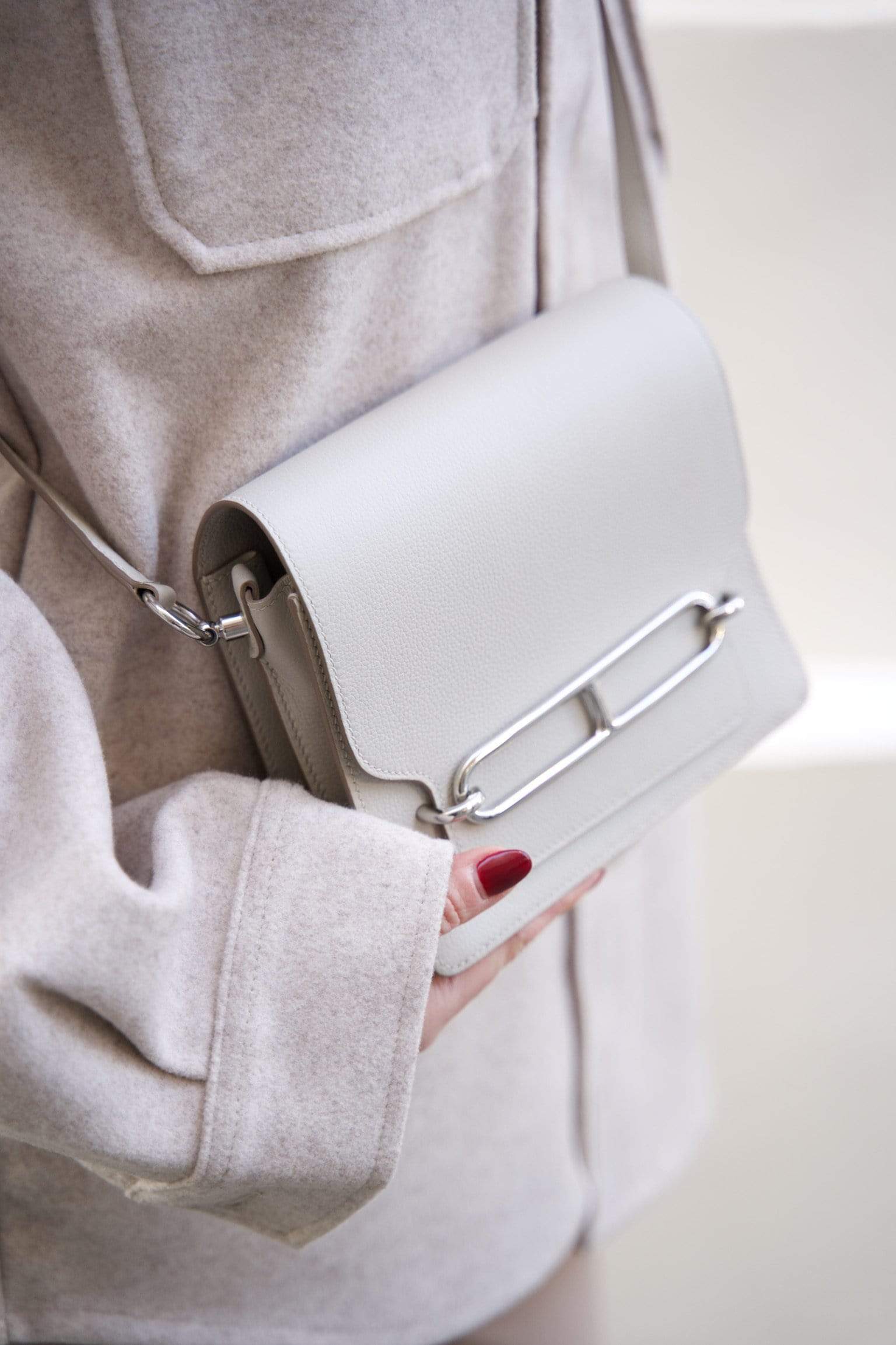Vivienne Westwood Hermes Mini Roulis Gris Pearle  Bag - ADC1126