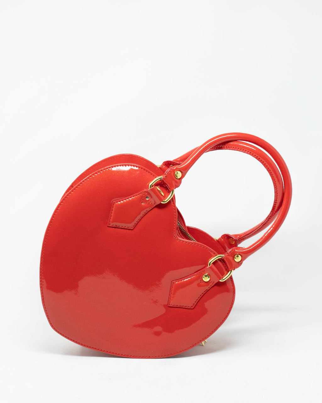 Vivienne Westwood Red Patent Leather Loveheart Bag GHW - AGL1889