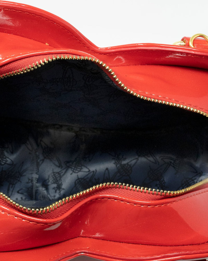 Womens Vivienne Westwood burgundy Small Leather Hazel Shoulder Bag |  Harrods # {CountryCode}