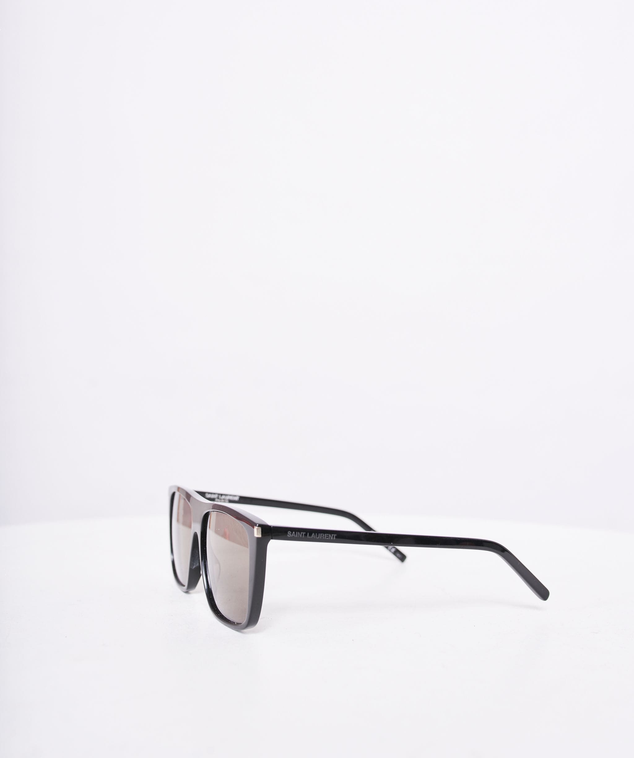 Yves Saint Laurent Saint Laurent Black Frame Square Aviator Sunglasses AWL1012