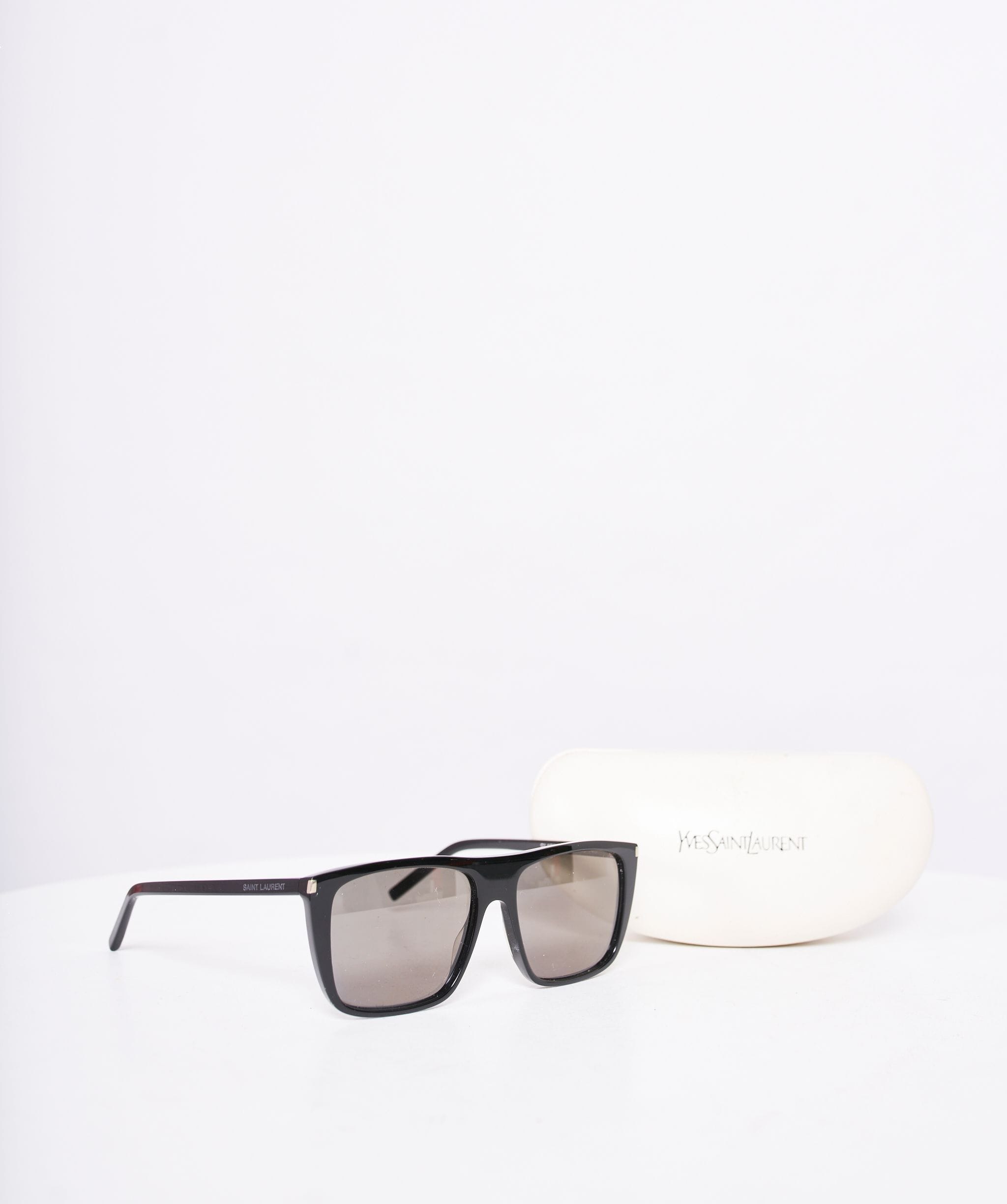 Yves Saint Laurent Saint Laurent Black Frame Square Aviator Sunglasses AWL1012