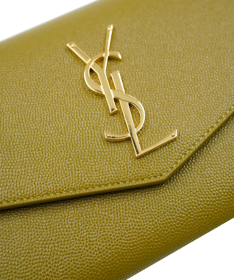 YSL Yves Saint Laurent Green Wallets for Women