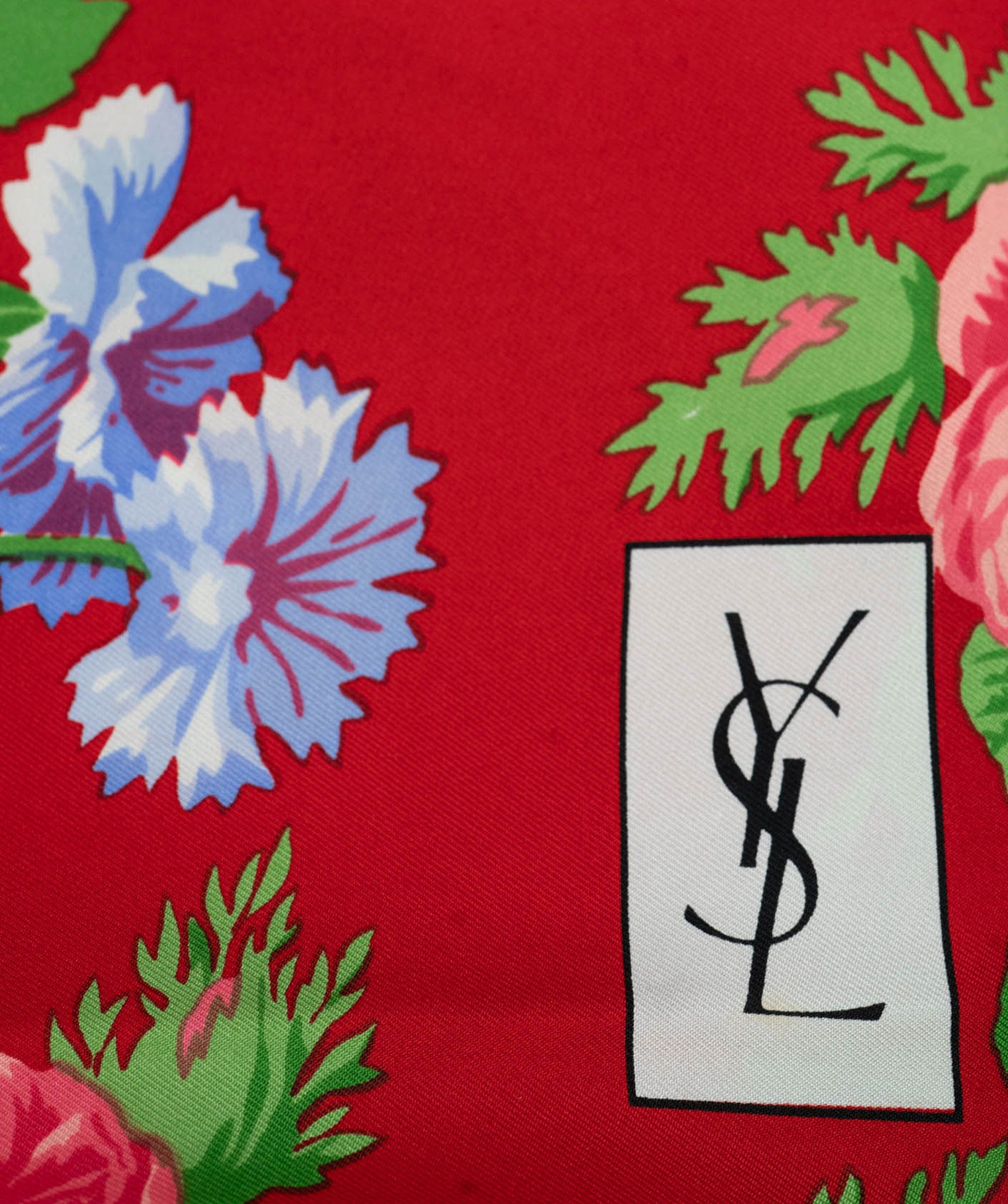 Yves Saint Laurent YSL Floral Scarf - AWL3986