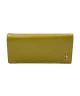 Yves Saint Laurent YSL long wallet with small logo GHW ASL5472
