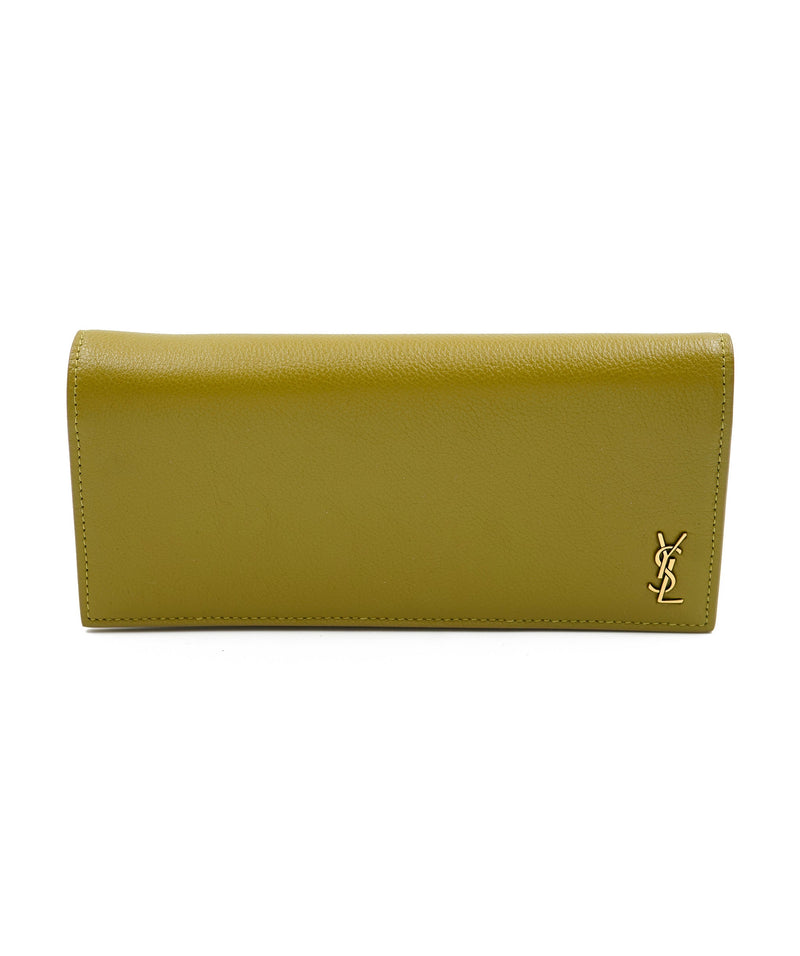 Yves Saint Laurent YSL long wallet with small logo GHW ASL5472