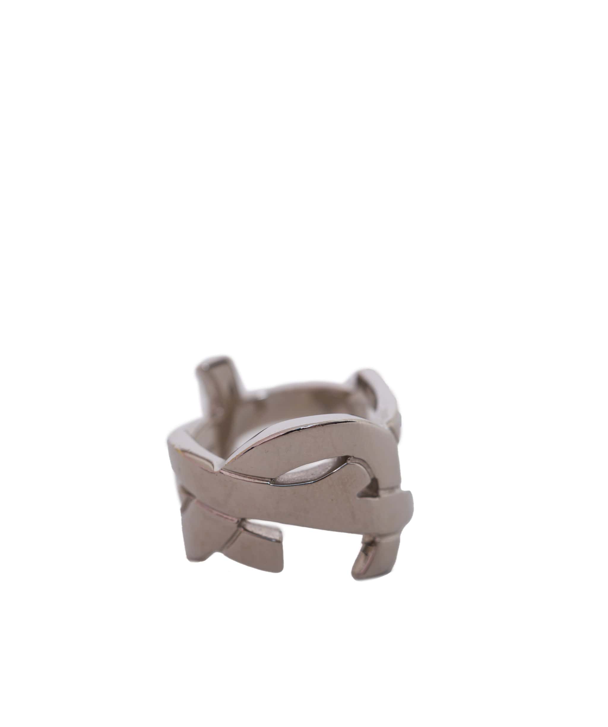 Yves Saint Laurent YSL Monogram Silver ring - AWL1256