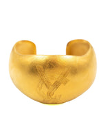Yves Saint Laurent YSL Vintage Gold Bangle and Earrings Set - AWC1745
