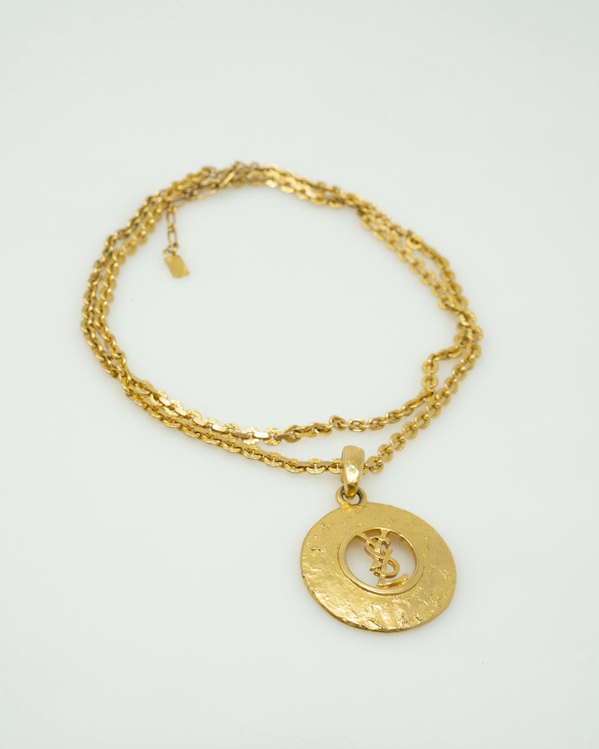 Yves Saint Laurent YSL Vintage Round Pendant Necklace - AWL2461