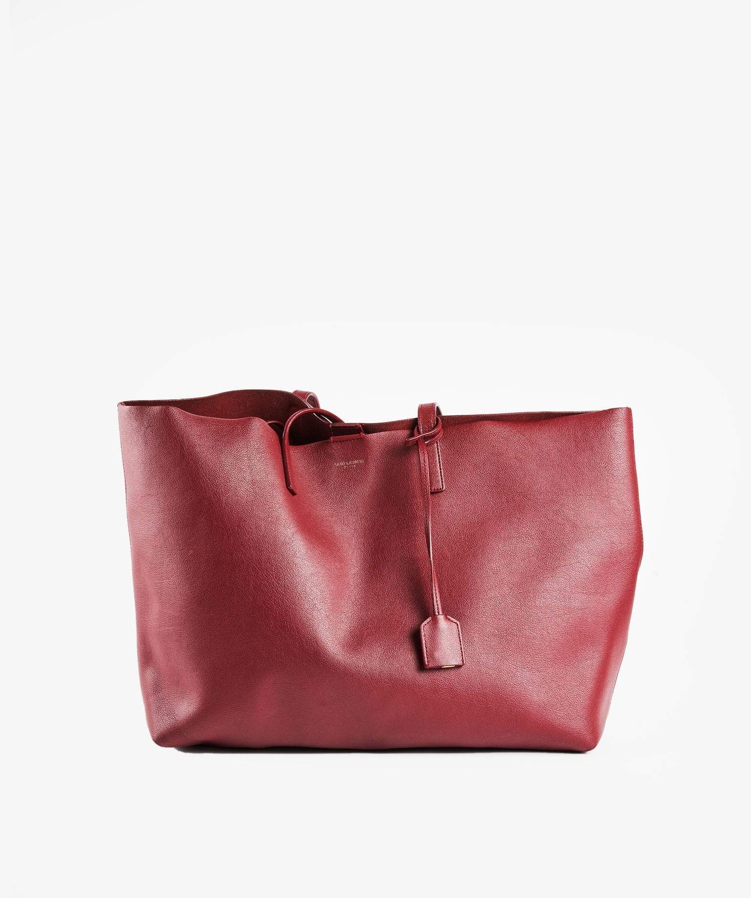 Yves Saint Laurent Saint Laurent Burgundy Tote Bag