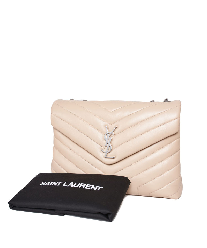 Yves Saint Laurent Saint Laurent Lou Lou Medium Bag beige ASL1029