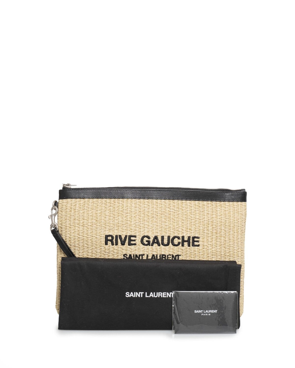 Yves Saint Laurent Saint Laurent Raffia clutch bag ADL1556