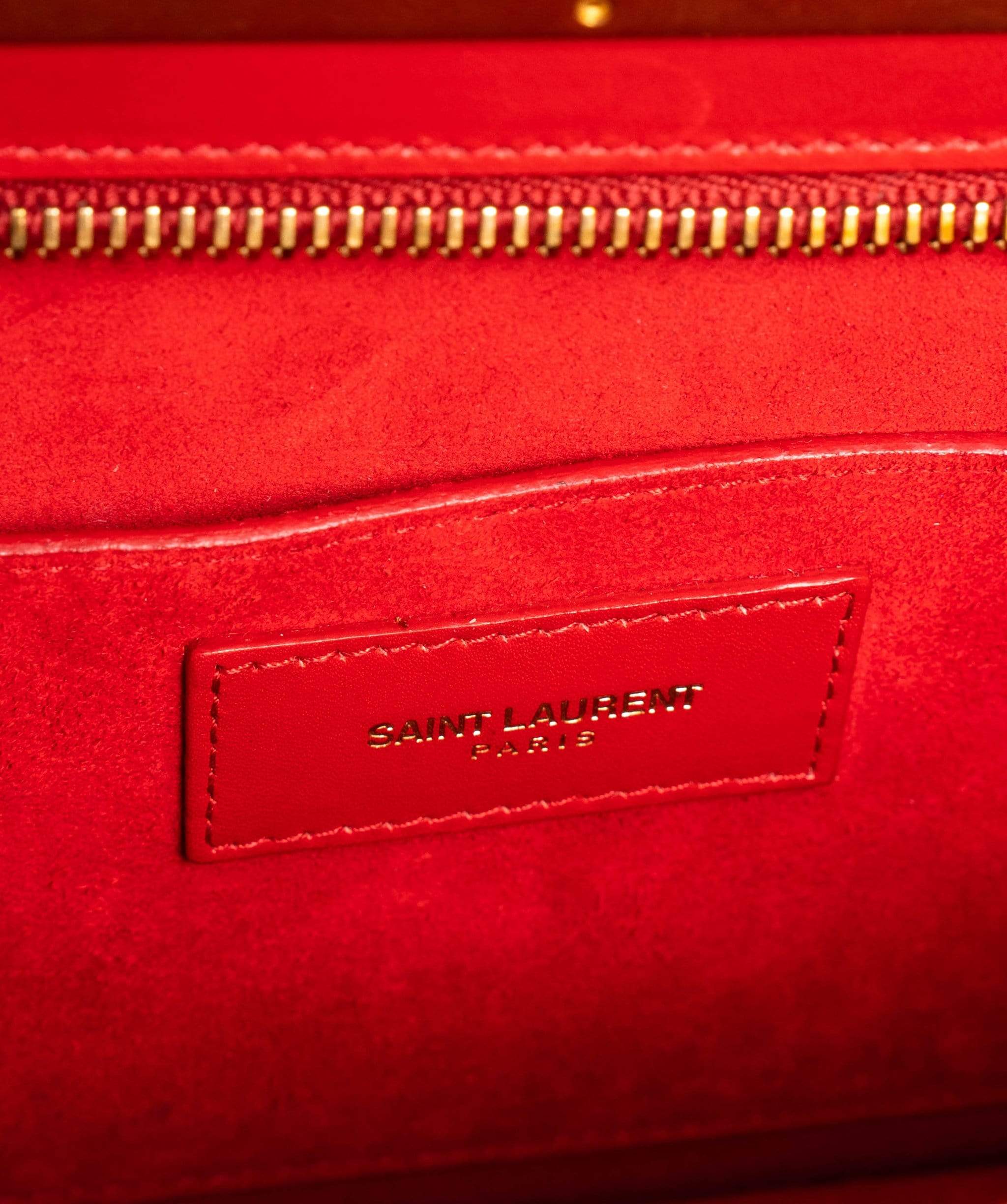 Yves Saint Laurent Saint Laurent Red Leather Clutch Bag - AWL2054