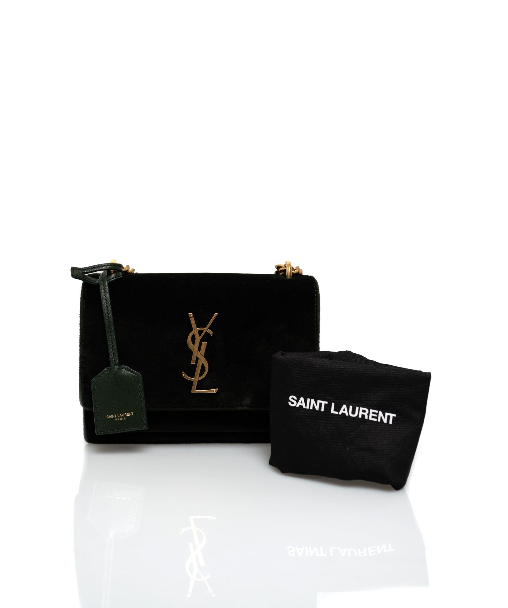 Yves Saint Laurent Saint Laurent Small Sunset in Dark Green - ASL1622