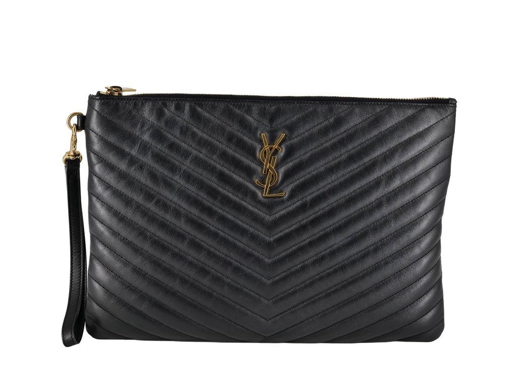 Ysl gray clutch Clearance