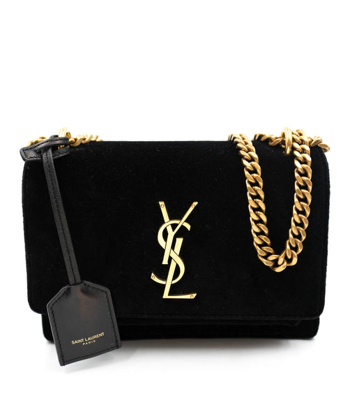Velvet crossbody bag Saint Laurent Black in Velvet - 36824855
