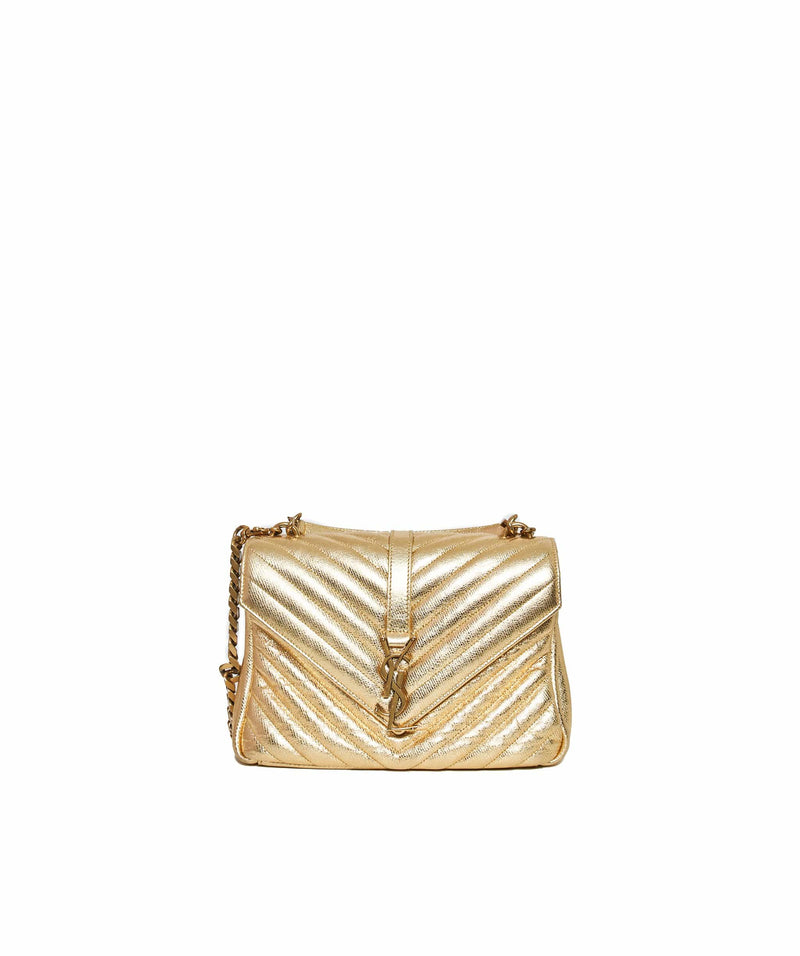 Ysl college hot sale bag gold