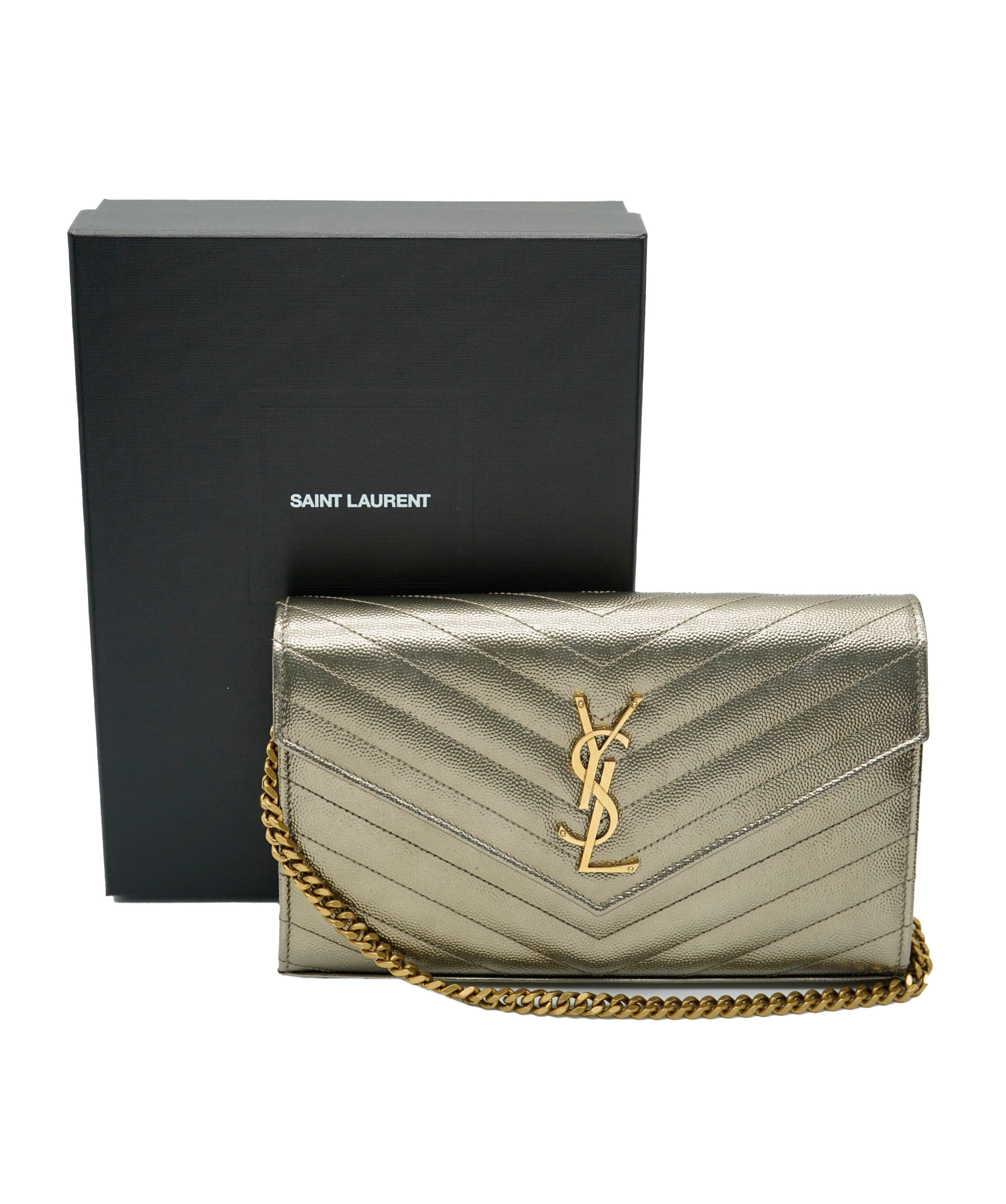 Yves Saint Laurent YSL gold envelope bag - ALC0381