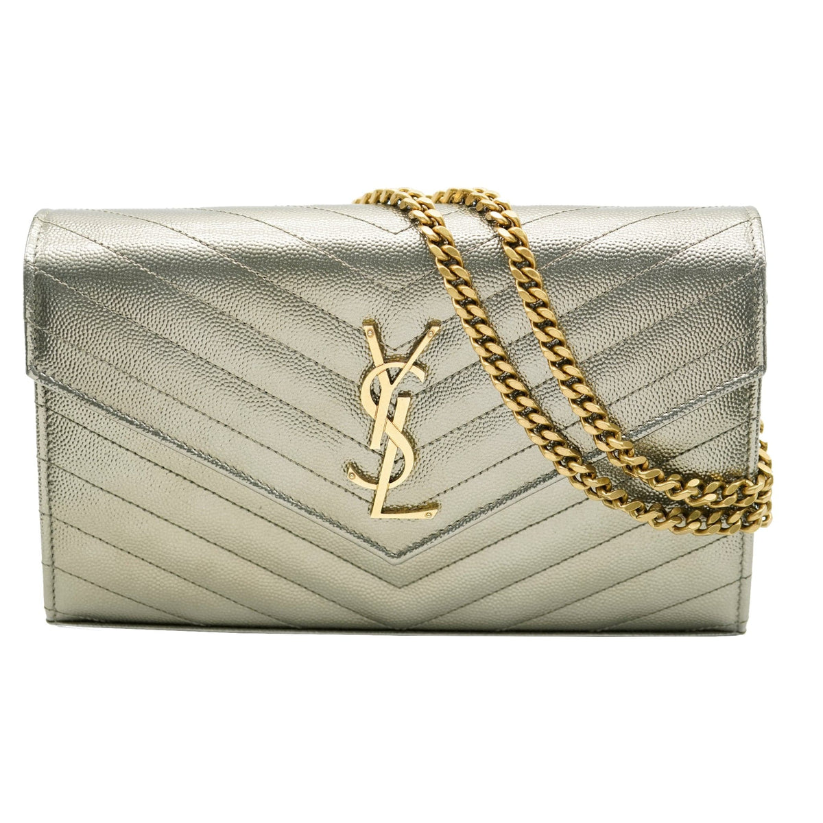 Clutch East Saint Laurent Purses Ysl Clutch Gold Saint Laurent