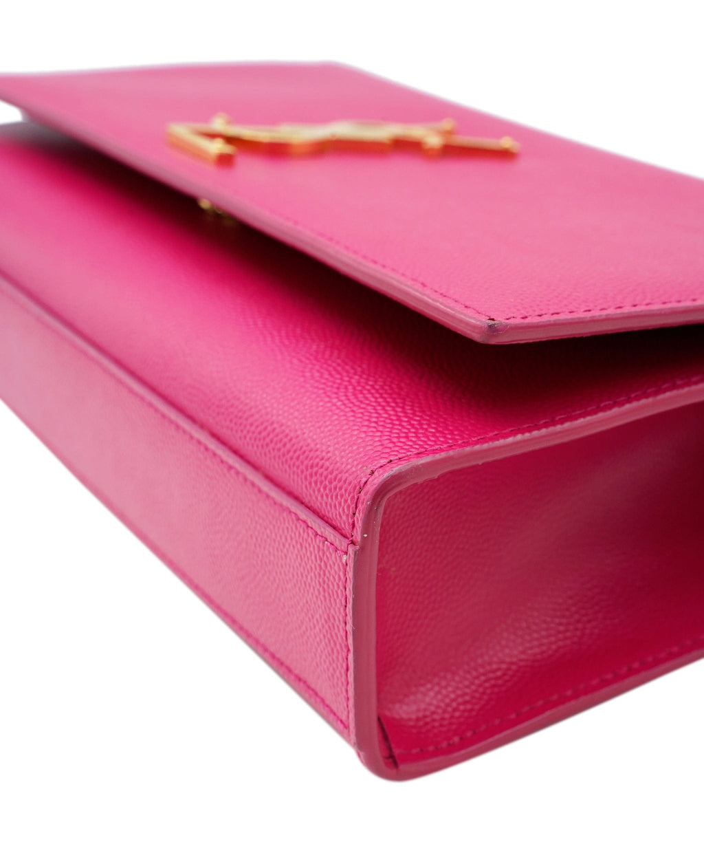 SAINT LAURENT Neon Pink Kate Crossbody Bag — MOSS Designer Consignment
