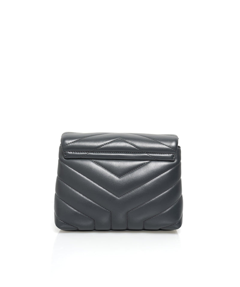 Yves Saint Laurent YSL Lou Lou Grey Leather Toy Crossbody Bag - ADL1350