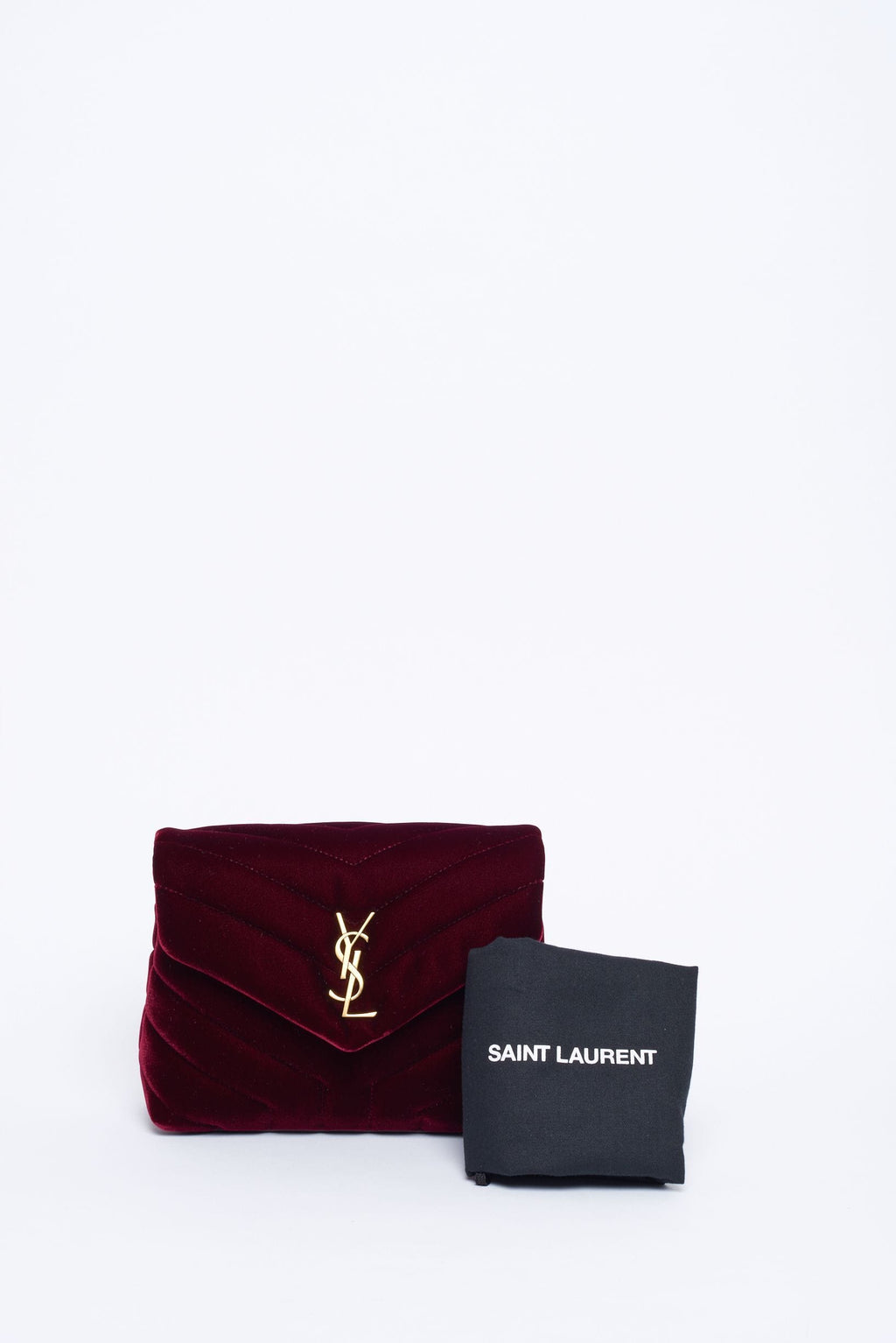 Ysl on sale velvet backpack