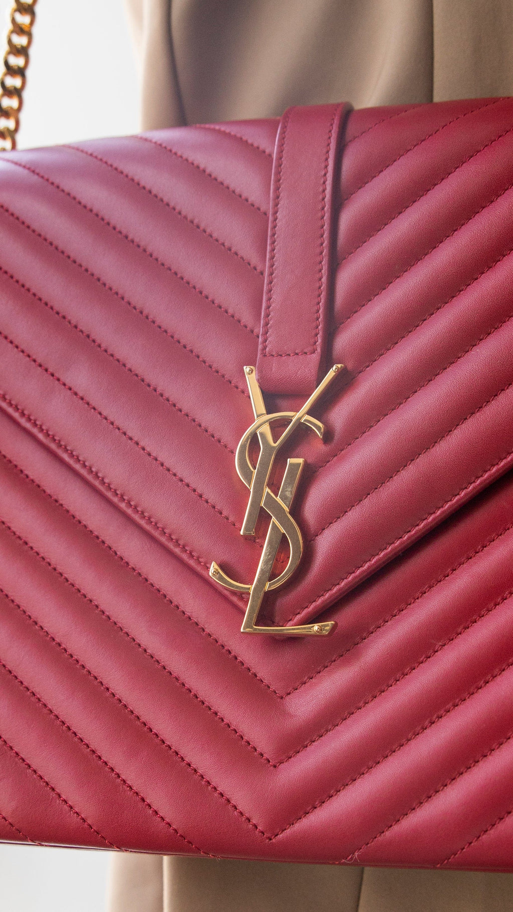 Yves Saint Laurent | Bags | Red Ysl Wallet Bag | Poshmark