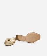 Yves Saint Laurent Saint Laurent Gold Flat Tribute Sandals 39.5