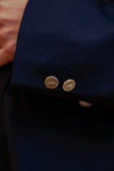 Yves Saint Laurent Vintage YSL Blazer Men's Ches 44 inch Gold Buttons ASL5014