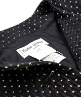 Yves Saint Laurent YSL black and yellow blazer with Gold buttons ALC0148