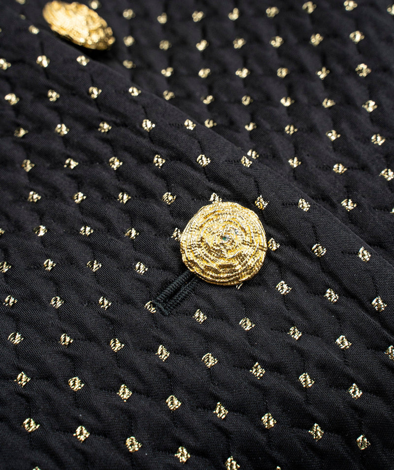 Yves Saint Laurent YSL black and yellow blazer with Gold buttons ALC0148