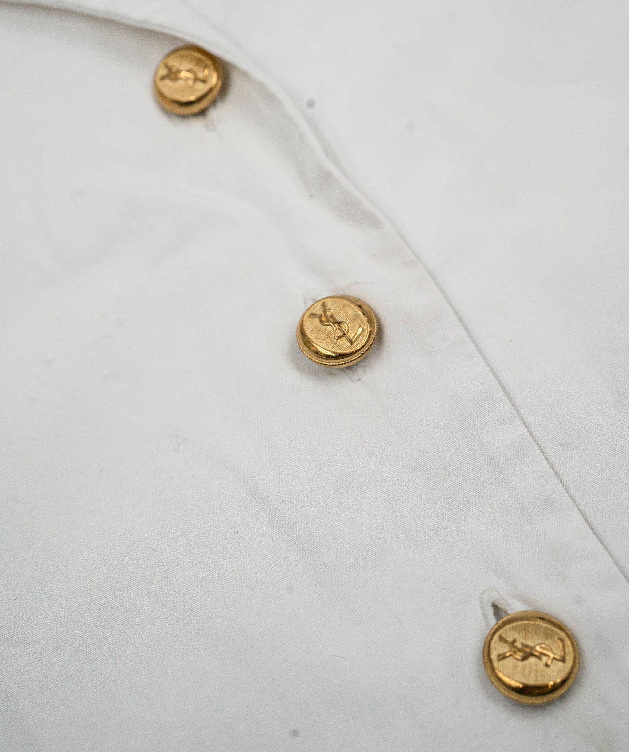 Yves Saint Laurent Yves Saint Laurent Vintage Button Shirt, Cotton, 8, 2* ASL5073