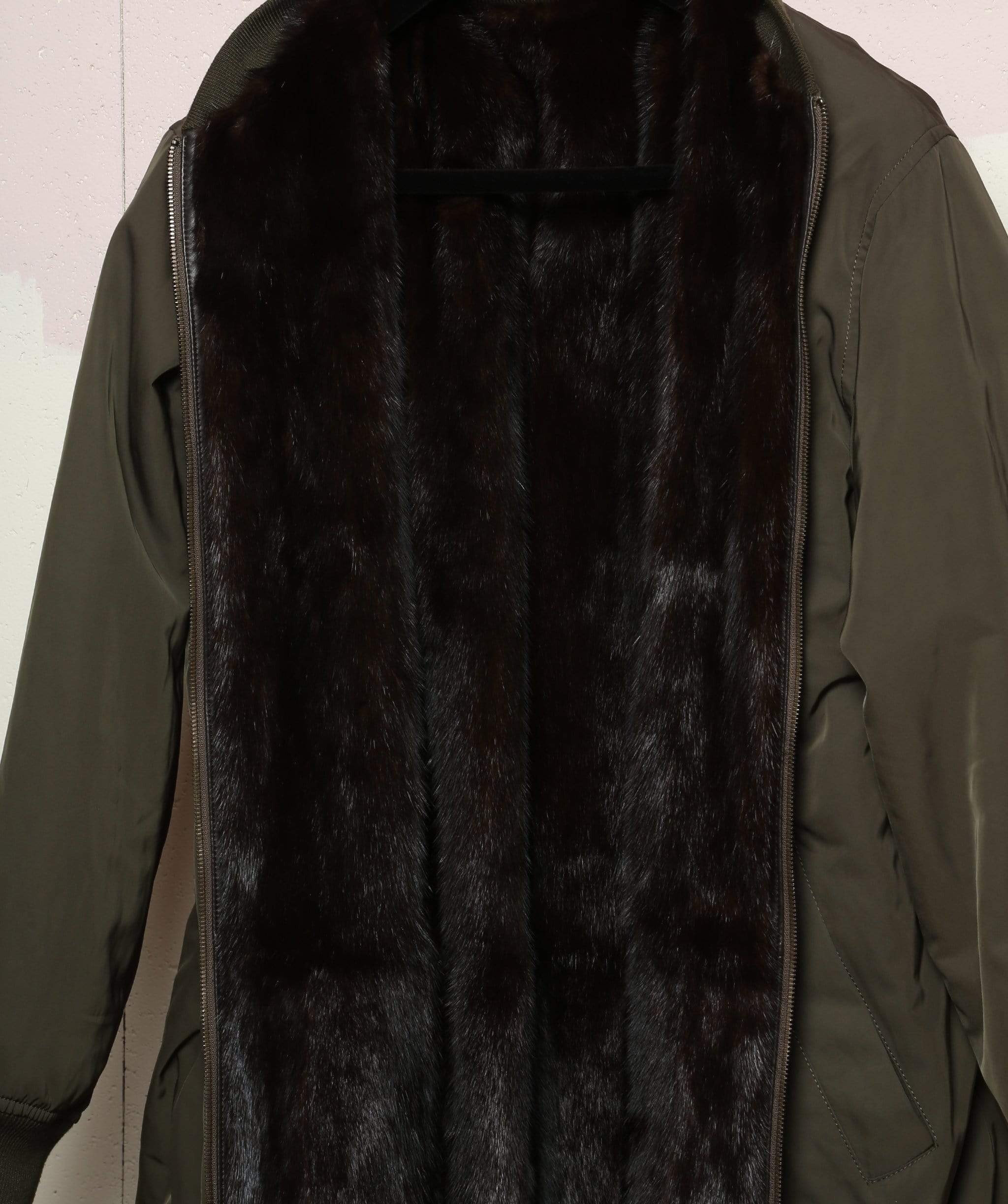 Yves Salomon YS Army reversible parker and fur jacket